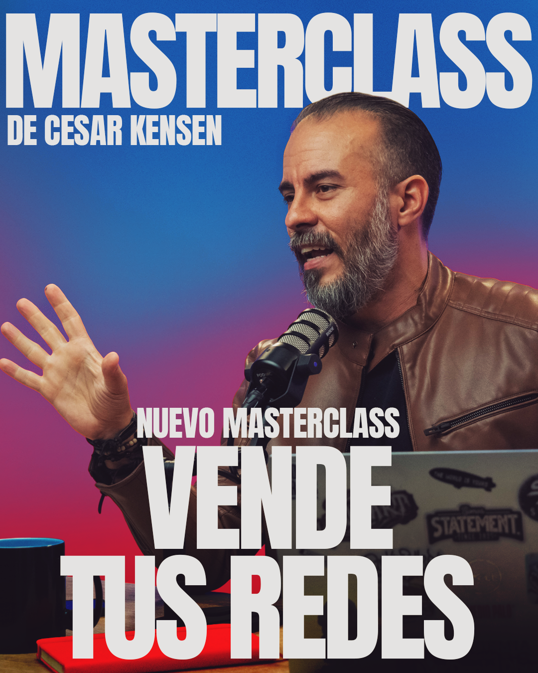 Póster de Vende Tus Redes Masterclass en CARACAS